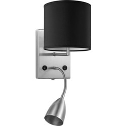 wandlamp read bling Ø 16 cm - zwart