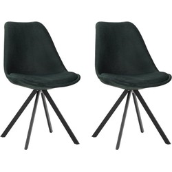 Set van 2 eetkamerstoelen Jace velvet