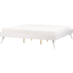 BERRIC  - Tweepersoonsbed - Wit - 180 x 200 cm - MDF