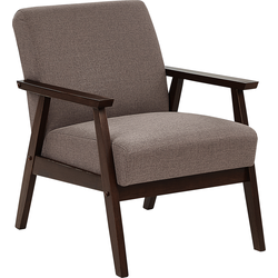 Beliani ASNES - Fauteuil-Bruin-Polyester