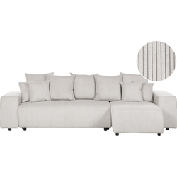LUSPA - Hoekbank - Lichtbeige - Linkszijdig - Corduroy