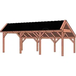 Trendhout douglas kapschuur De Stee, 740 x 425 cm