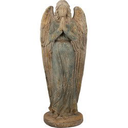 Clayre & Eef Decoratie Beeld Engel 119 cm Groen Beige Magnesium (MGO)