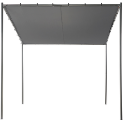 Beliani VIMINO - Tuin pergola-Grijs-Polyester, Staal