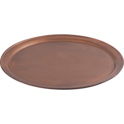 PTMD Aspyn Copper iron round bowl with border XL