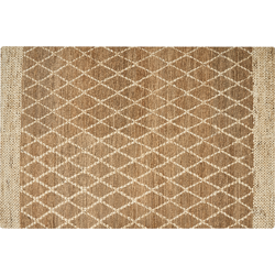 Beliani ZORAVA - Laagpolig-Beige-Jute