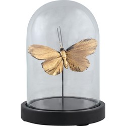 Stolp Cadence Zwart - Gouden vlinder - 11x17cm - PTMD