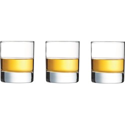 6x Stuks tumbler whiskyglazen/drinkglazen 200 ml - Whiskeyglazen