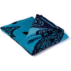 PHLOX Strandlaken - 100% katoen - 1 zijde velour - 90x160 - dolphin