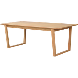 Colonsay verlengbare houten eettafel naturel - 215 x 96 cm