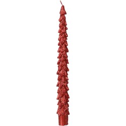 Dinerkaars wax d2.2h25 cm krood 2st kerst