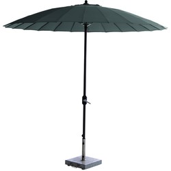 Manilla parasol - Ø250 cm - carbon black - donker grijs