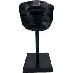 Deco. Lippen op Voet - Black Antique