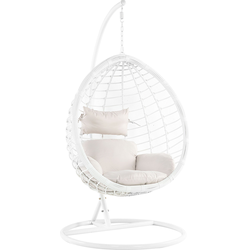 Beliani FANO - Hangstoel-Wit-PE rotan