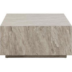 Salontafel Grijs MDF - Vierkant 90x90x42cm - Lima