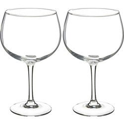 Secret de Gourmet Gin glazen - 12x stuks - 700 ml - transparant - Drinkglazen
