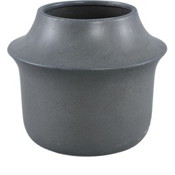 PTMD Vivaldi Grey ceramic pot round S