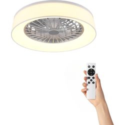 Plafondventilator Demi met verlichting - Ø47cm - 3 snelheden - Afstandsbediening - Wit