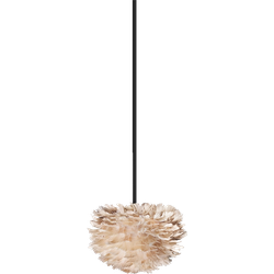 Eos Micro hanglamp light brown - met koordset zwart - Ø 22 cm