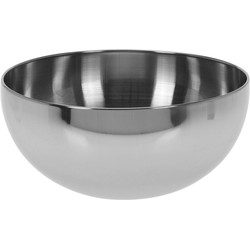 Salade schaal - RVS - diameter 24 cm - hoogte 10 cm - vaatwasserbestendig - Saladeschalen