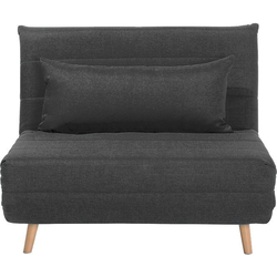 Beliani SETTEN - Eenpersoonsbank-Grijs-Polyester
