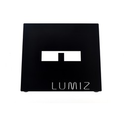 Lumiz metalen plaat - 20 cm - zwart