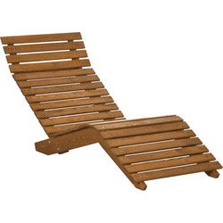 4goodz Ligstoel Saunabank Hout - Loungebed tot 120 kg