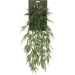 Louis Maes kunstplanten - Bamboe - groen - hangende takken bos van 158 cm - Kunstplanten