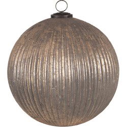 Clayre & Eef Kerstbal XL Ø 25 cm Goudkleurig Glas