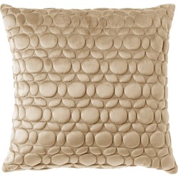 Dutch Decor KAISA - Sierkussen 45x45 cm - 3D - print - effen kleur - Semolina - beige - Dutch Decor