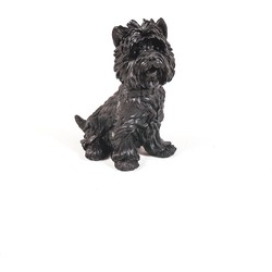 Housevitamin Terrier Dog - Black - 22.5x16.5x27.5cm