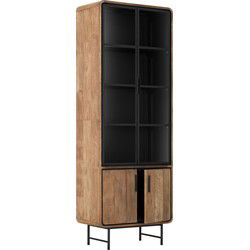 DTP Home Showcase Evo, 2x2 doors,220x80x40 cm, recycled teakwood