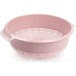 Forte PlasticsA keuken vergiet/zeef - kunststof -A Dia 27 cm x Hoogte 10 cm - oud roze - Vergieten