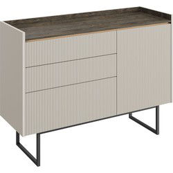 Meubella - Dressoir Linq - Beige - 118 cm