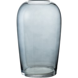 J-line - Vaas Ei Glas Grijs Large - 17.5x17.5x29.5cm