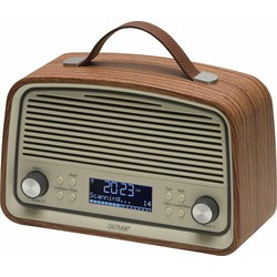 Denver DAB-38 -DAB+/FM radio met alarmklok functie - Darkwood