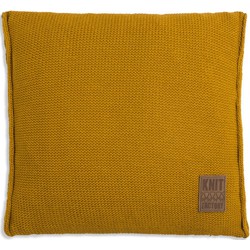 Knit Factory Uni Kussen - Oker 50 x 50 cm