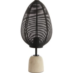 Light & Living - Tafellamp JOLEY - Ø26x46cm - Zwart