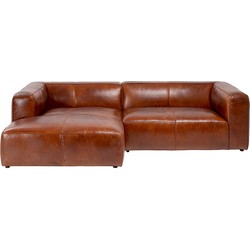 Hoekbank Cubetto Leather Brown 170x270cm