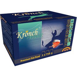 KRONCH PREMIUM KATTENBROK MET ZALM EN KIP 3X750 GR