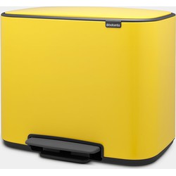 Bo Pedal Bin, with 1 Inner Bucket, 36 litres - Daisy Yellow