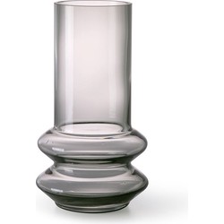 HKliving smoked grey glass vase M