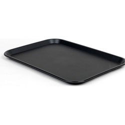 Horeca dienblad zwart 45 x 35 cm - Serveerbladen - Dienbladen