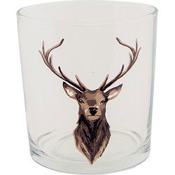 Clayre & Eef Waterglas Bruin Glas Rendier