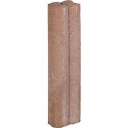 25 stuks! Duo palissaden bruin 6x8.3x40 cm
