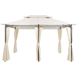 Beliani COLOS - Tuinpaviljoen-Beige-Staal