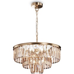 Maytoni - Hanglamp Revero - Goud - Ø50