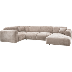 WOOOD Cloud Hoekbank Links - Chenille - Naturel - 80x345x198 cm