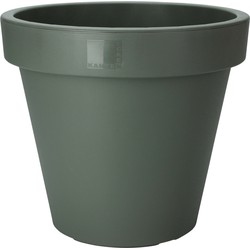 Pro Garden Plantenpot/bloempot - Tuin buiten - kunststof - donkergroen - D50 cm - Plantenpotten