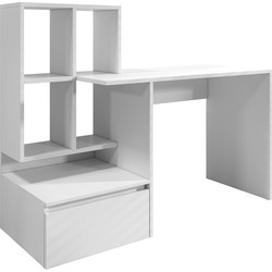 Meubella Bureau Pierre 2 - Wit - 145 cm